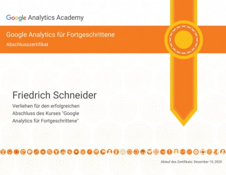 Analytics Zertifikat 2